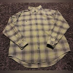 Men’s Old Navy Size XL Flannel Long Sleeve Button Down Shirt EUC